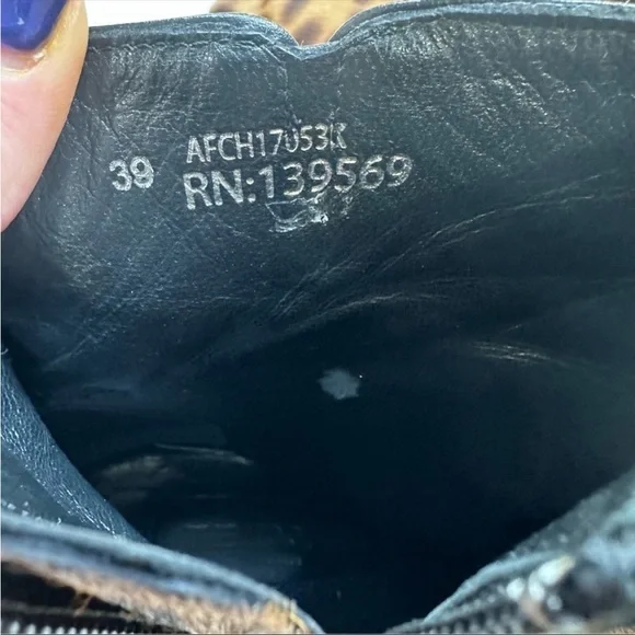 The Kooples Animal Print Ankle Booties 39 8.5 - Picture 6 of 12